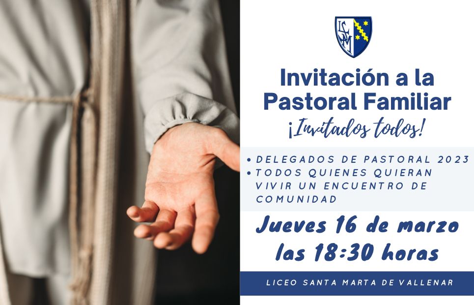Invitación para la Pastoral Familiar - Liceo Santa Marta Vallenar